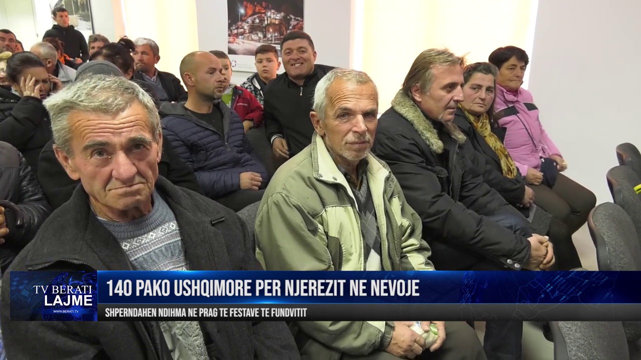 BASHKIA BERAT DHURON 140 PAKO USHQIMORE PER NJEREZIT NE NEVOJE