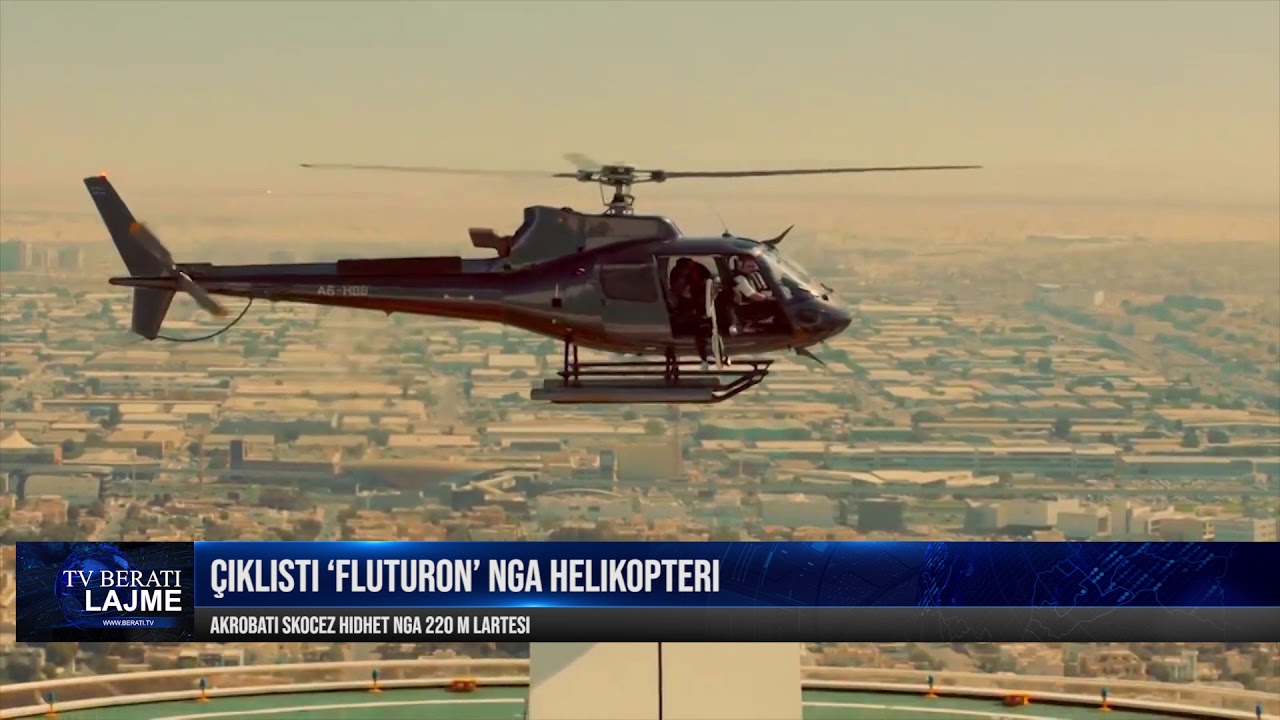 Dubai/ Çiklisti hidhet prej helikopterit nga 220 m lartësi