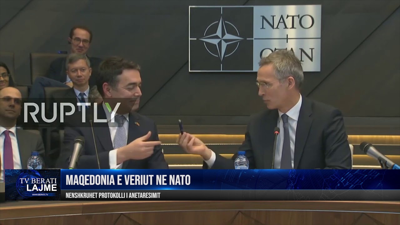 Nënshkruhet protokolli i anëtarësimit të Maqedonisë së Veriut në NATO