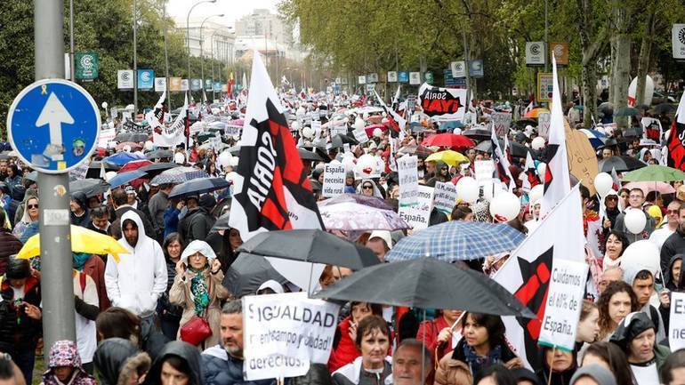 protest madrid epa