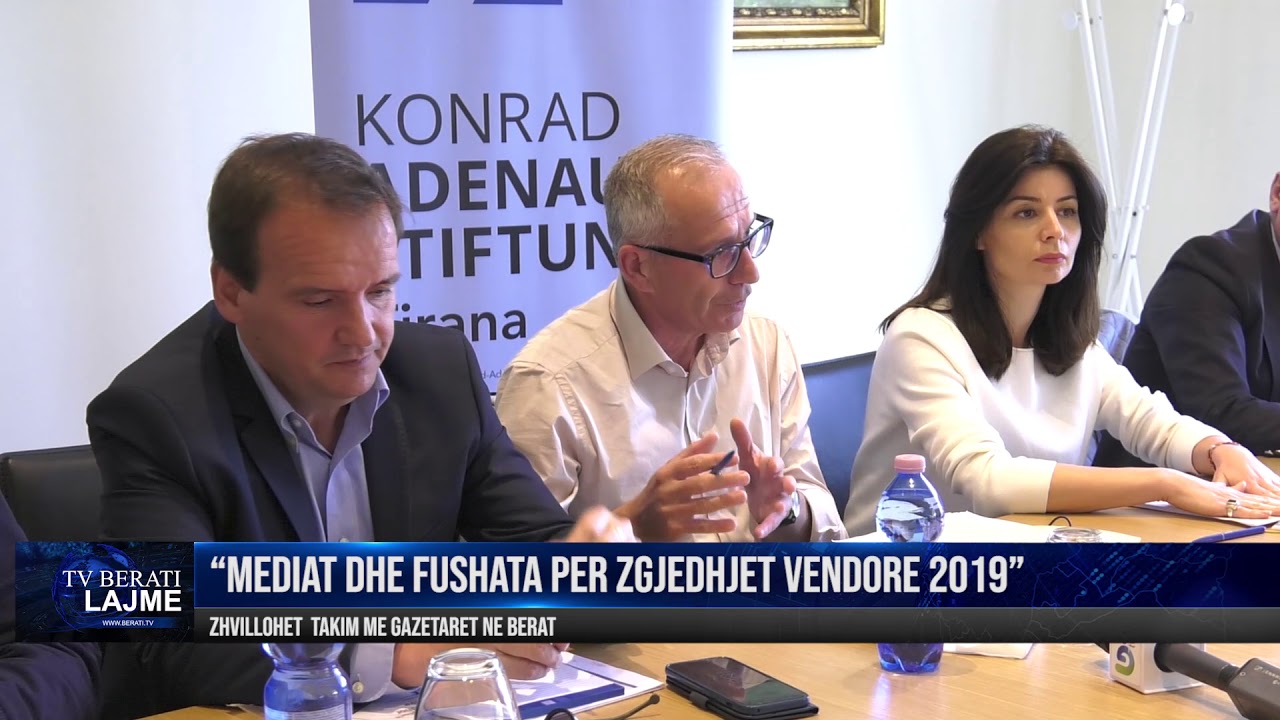 BERAT, TAKIM ME GAZETARET: "MEDIAT DHE FUSHATA PER ZGJEDHJET VENDORE 2019"