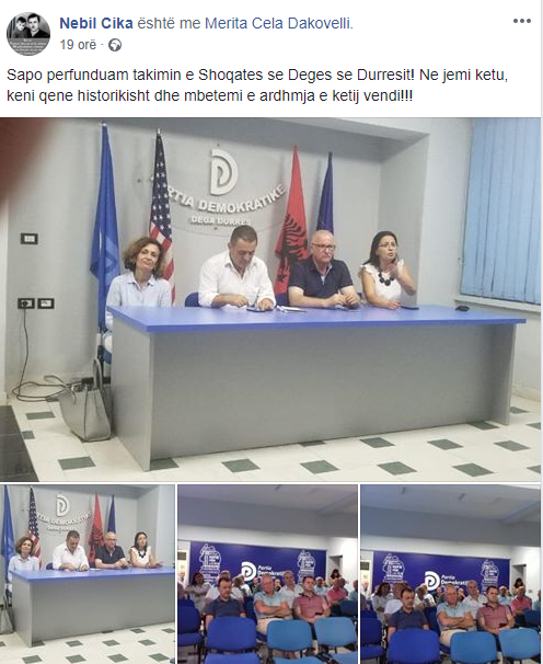 FOTOT: Takimi “masiv” i PD, Strazimiri mbledh demokratët e Durrësit