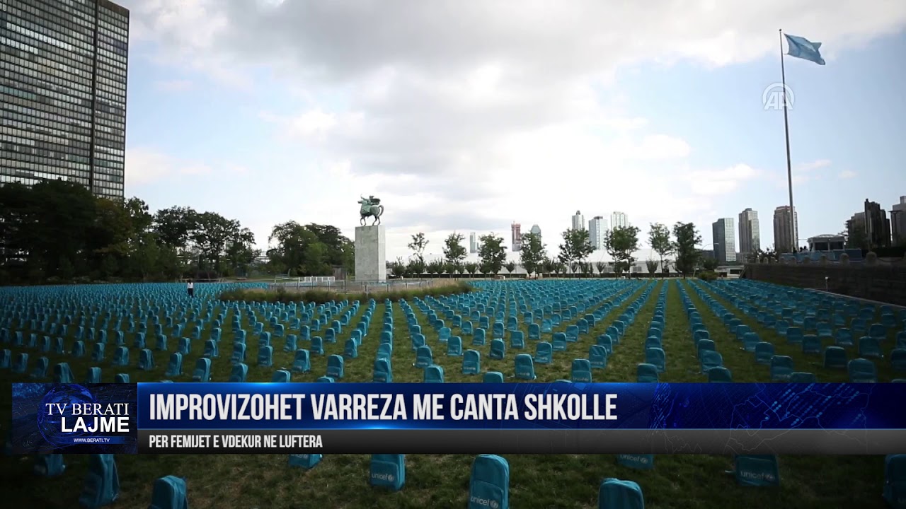 PER FEMIJET E VDEKUR NE LUFTERA, IMPROVIZOHET VARREZA ME CANTA SHKOLLE