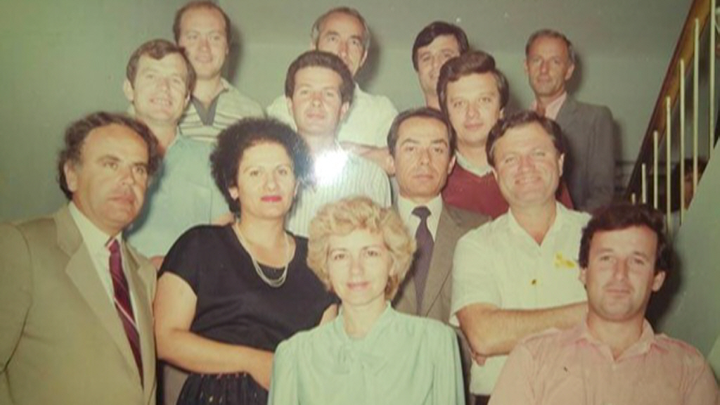Njerëzit e Televizionit Shqiptar, fotoja e rrallë e vitit 1988