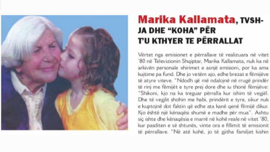 Do të na kumboj gjithmonë zëri i saj i ëmbël, kur lexonte përrallat
