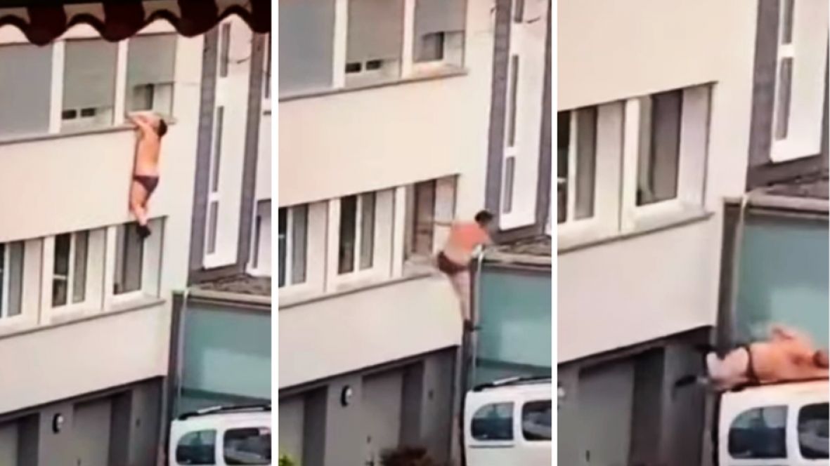 Virale nga Zvicra: Rënia fatale e një jarani (video) 6 svicarska ljubavnik pad prozor viralno prtscr