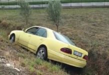 Aksident në Berat/ Benz-i rrëshket nga rruga dhe përfundon në kanal, plagoset drejtuesi i mjetit