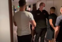 VIDEO/ “Idiot, unë të thyej në mes…”, Florian Marku i bën “zbor” në hotel boksierit britanik