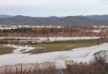 Lumi Osum del nga shtrati, dhjetëra hektarë tokë nën ujë