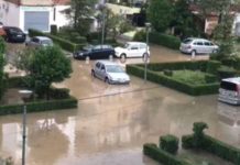 Lezha “pushtohet” nga uji, përmbyten dhjetëra hektarë tokë