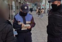 413 shtetas ghobiten se nuk mbanin maskën në rrugë