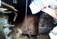 Guri shkëputet nga mali dhe bie në oborrin e shtëpisë, shpëtojnë mrekullisht banorët