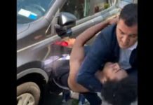 Hajduti i mori çantën të fejuarës, shikoni cfare i ben shqiptari në Nju Jork