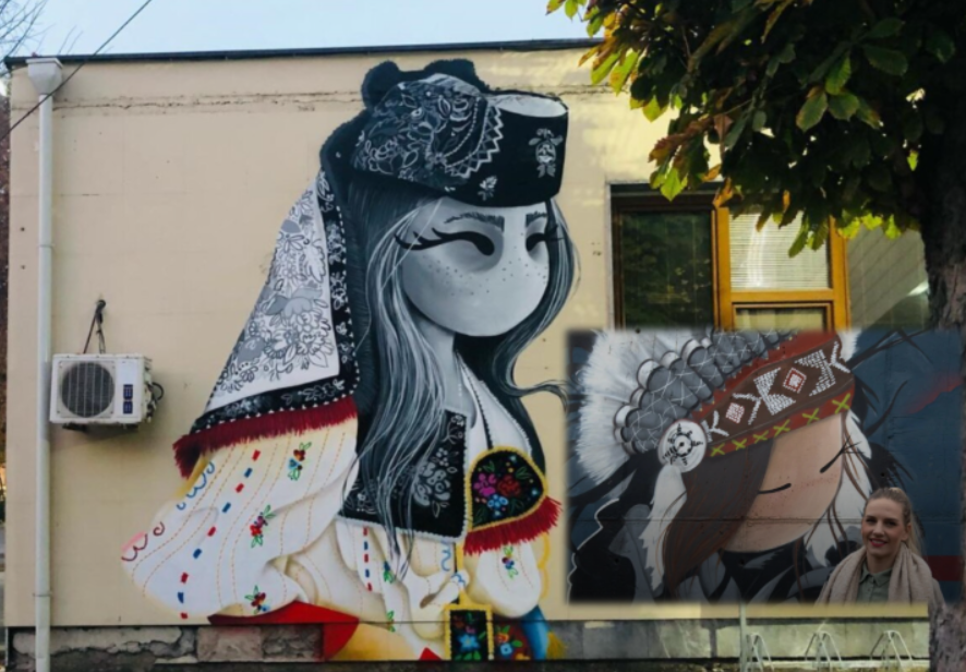 Një zvicerane që zbukuron muret e Kosovës