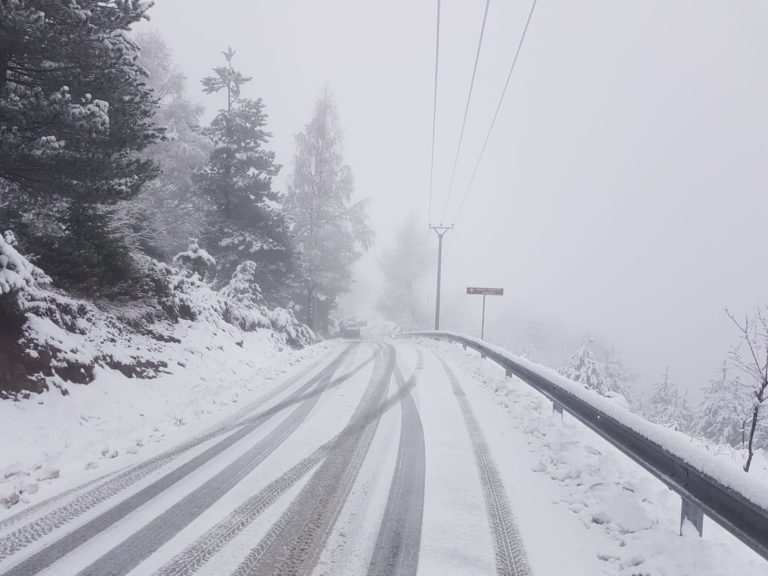 Rikthehen reshjet e borës në zonat malore në Korçë/ Si paraqitet situata në akset rrugore