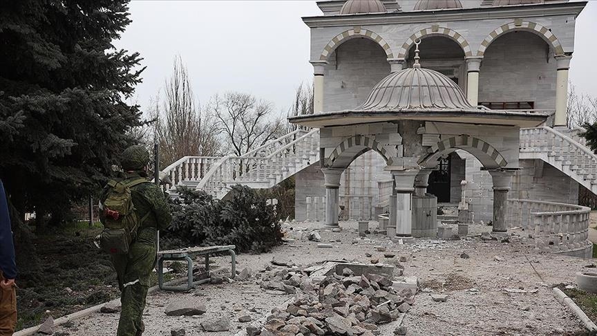 Disa pjesë të xhamisë turke në Mariupol mbetën të dëmtuara nga përleshjet