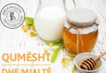 Qumësht dhe mjaltë për lëkurë të hidratuar