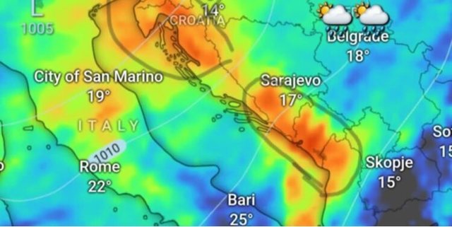 Reshje të mëdha në vendet e Ballkanit ditët që vijnë, ja shtetet që do preken nga “cikloni”