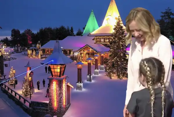 giorgia meloni figlia ginevra villaggio babbo natale lapponia 2077463 600 q50