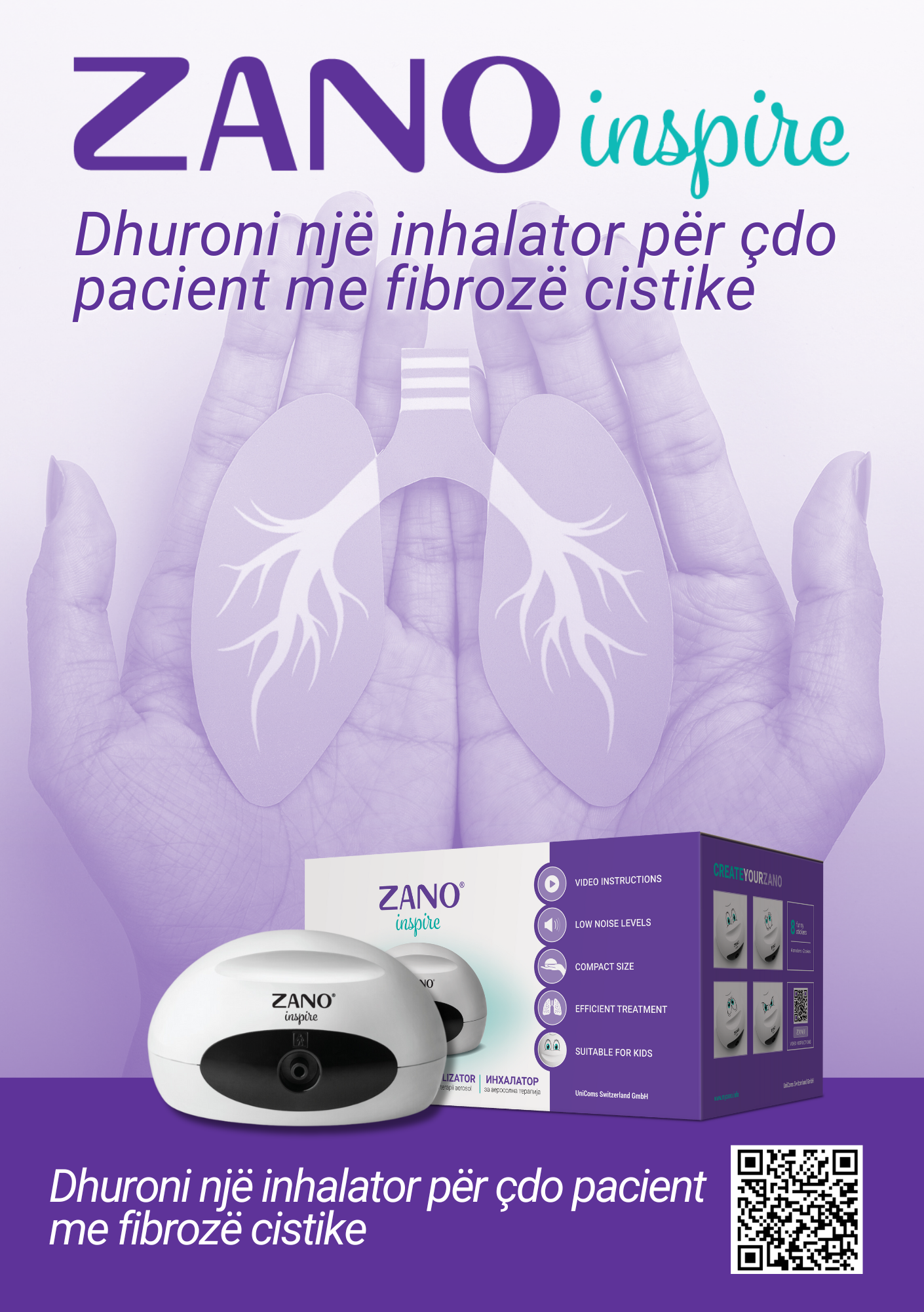 ZANO dhuron inhalatorë për pacientët me mukoviscidozë