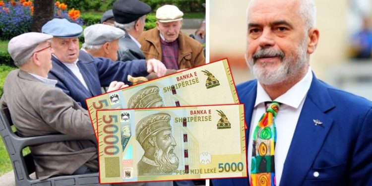 Pensionet rritje bonusi i fundvitit Edi Rama 1 750x375 1