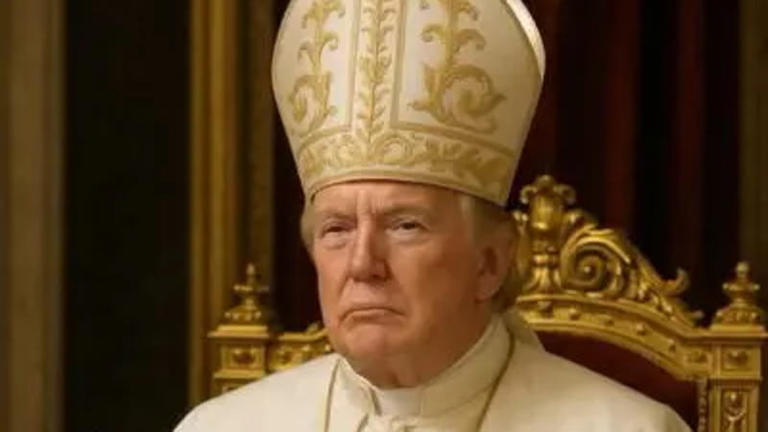 Trump i veshur si Papa në rrjetet sociale të Shtëpisë së Bardhë: imazhi (kontrovers) përpara Konklavës 6 AA1E5WrM 1
