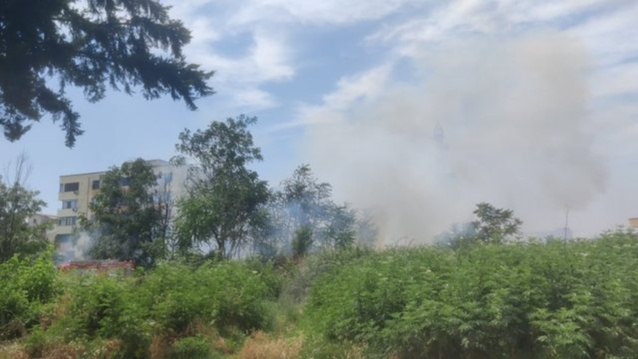 VIDEO/ Zjarr i madh pranë ish-sheshit “Shqiponja”! Tymi i zi mbulon zonën 2 glugluk sd 1