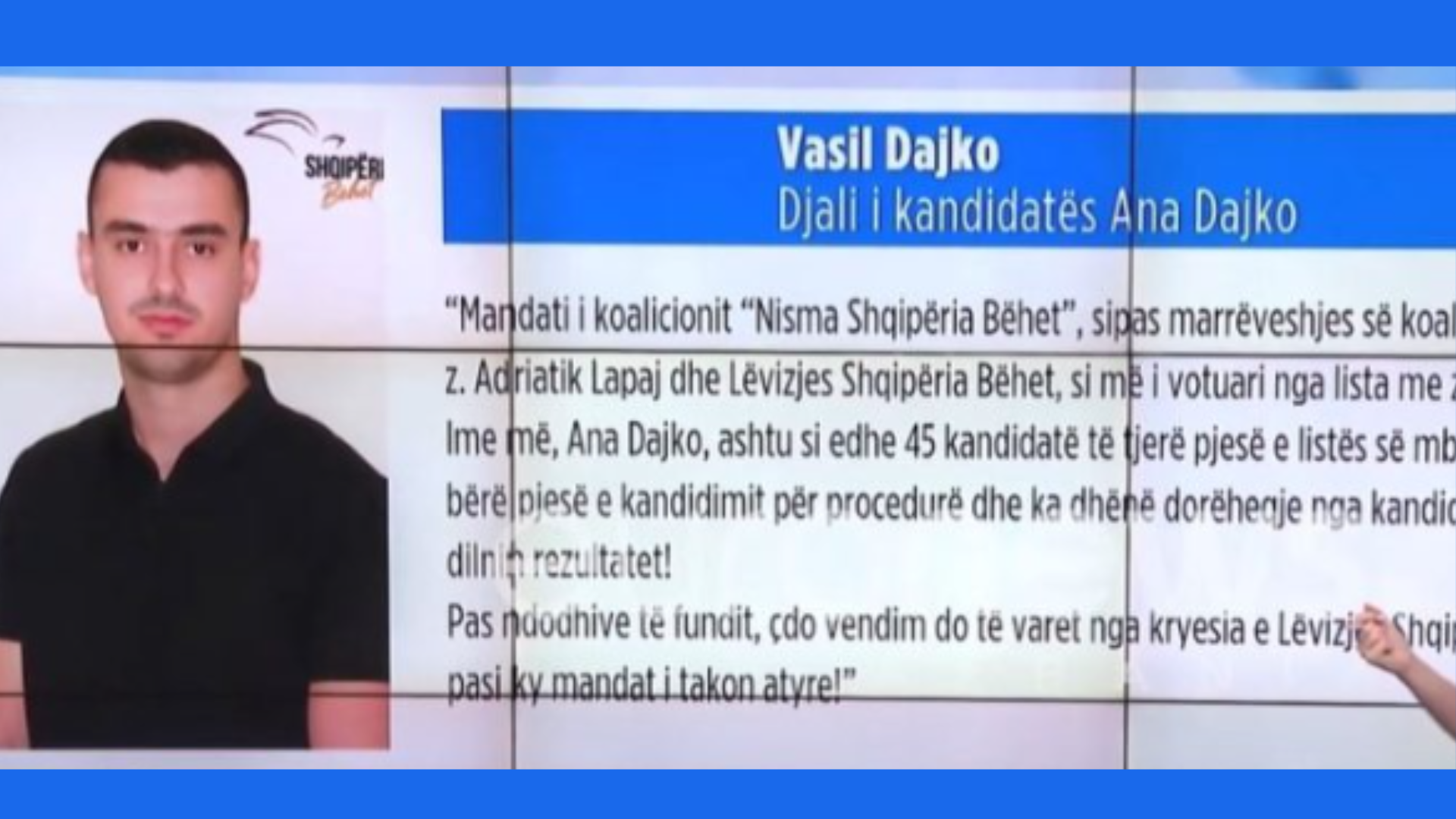Vijon përplasja mes fiseve për mandatin e “Nisma Shqipëria Bëhet”, reagon djali i tezes së Lapajt që është e para në listë