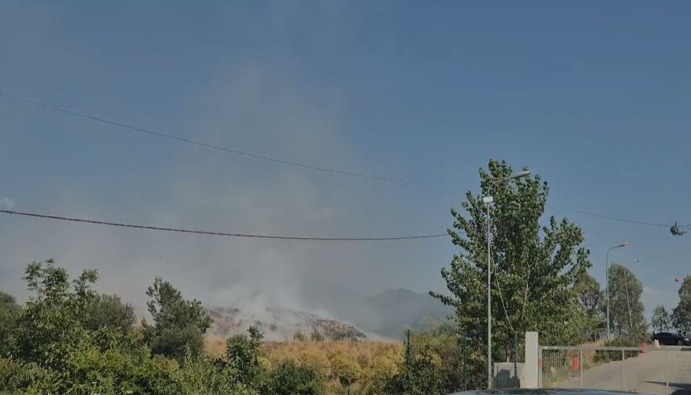 Pas 72 orësh, nis ndërhyrja nga ajri për fikjen e zjarrit në landfillin e Elbasanit, ministri Vengu: Duhen zgjidhje afatgjata 23 img 3904 1