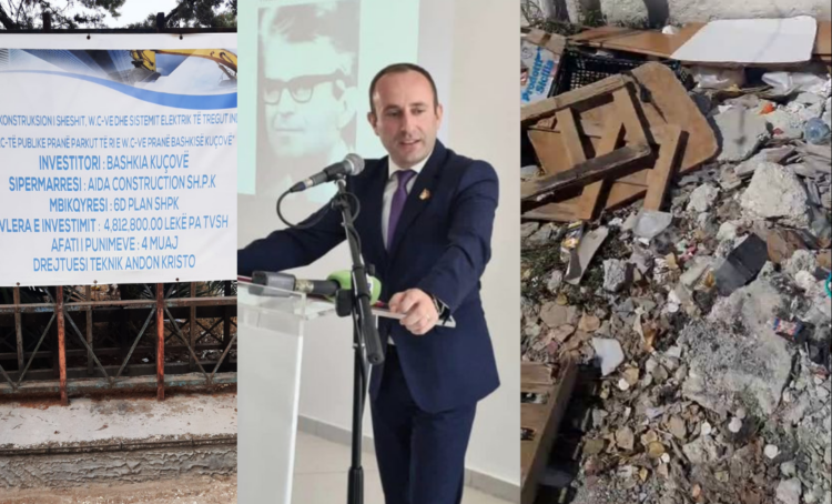 Kuçova kutërbon, Kreshnik Hajdari i ndan paratë e tenderit të WC-ve me Andon Kriston 7 Kreshnik Hajdari