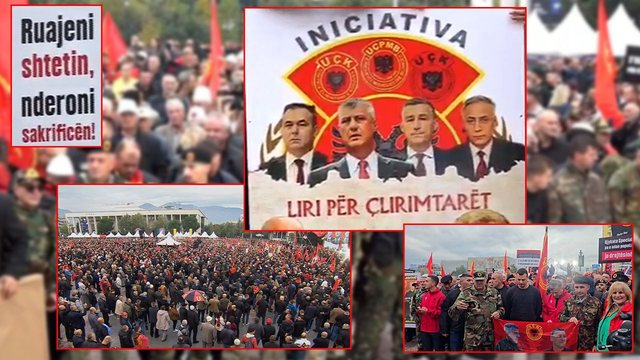 “Liria ka emër”/ Mbyllet pas rreth 1 ore tubimi pro luftëtarëve të UÇK-së në Tiranë, mijëra qyetare mbushën sheshin Skënderbej