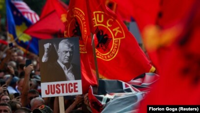 Protestë në Strasburg për ish krerët e UÇK: Po mbahen në Hagë padrejtësisht