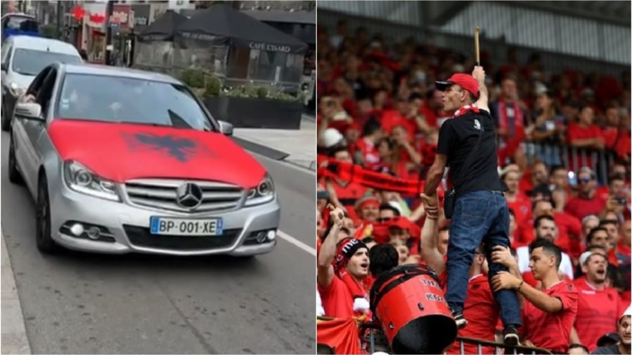 VIDEO/ Andorra “vishet” kuqezi, tifozët e Kombëtares nisin festën me flamuj dhe plisa