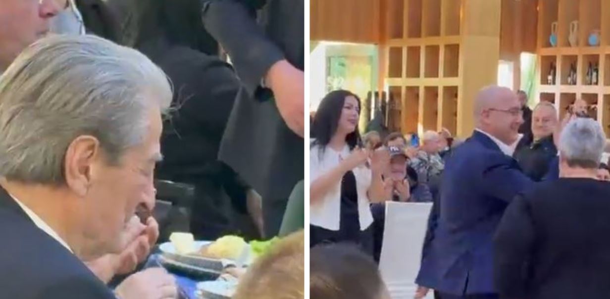 (VIDEO) Ndalesë në turin e Foltores/ Këngë dhe valle, Berisha feston me demokratët e Elbasanit 1 0 15