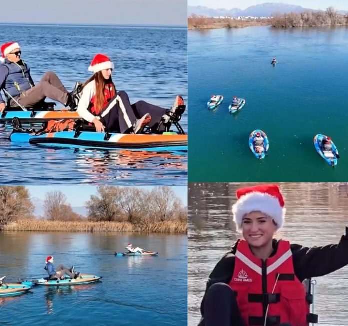 Liqeni i Shkodrës, atraksion edhe në dimër për sportet ujore dhe hiking