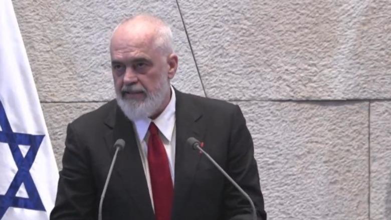 “Nuk mund të isha më mirënjohës se kaq”, Rama para Parlamentit izraelit: Shqipëria, vendi që strehoi më shumë hebrenj!