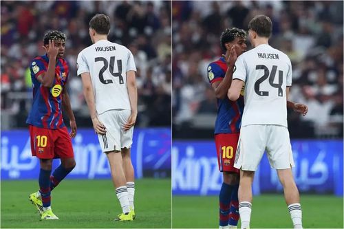 VIDEO/ Shokë në Kombëtare, rivalë në “El Classico”! Përplasja në finale mes Yamal dhe Huijsen