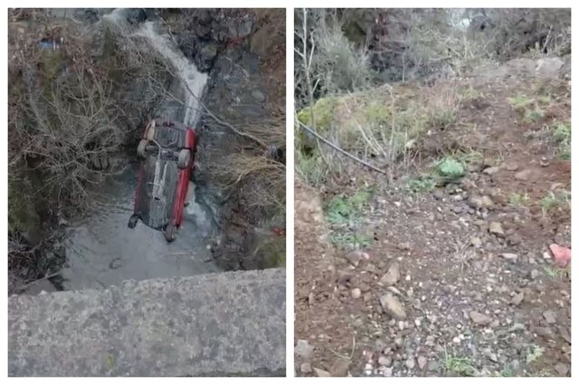Makina bie në përrua në Mat, shpëton mrekullisht shoferi