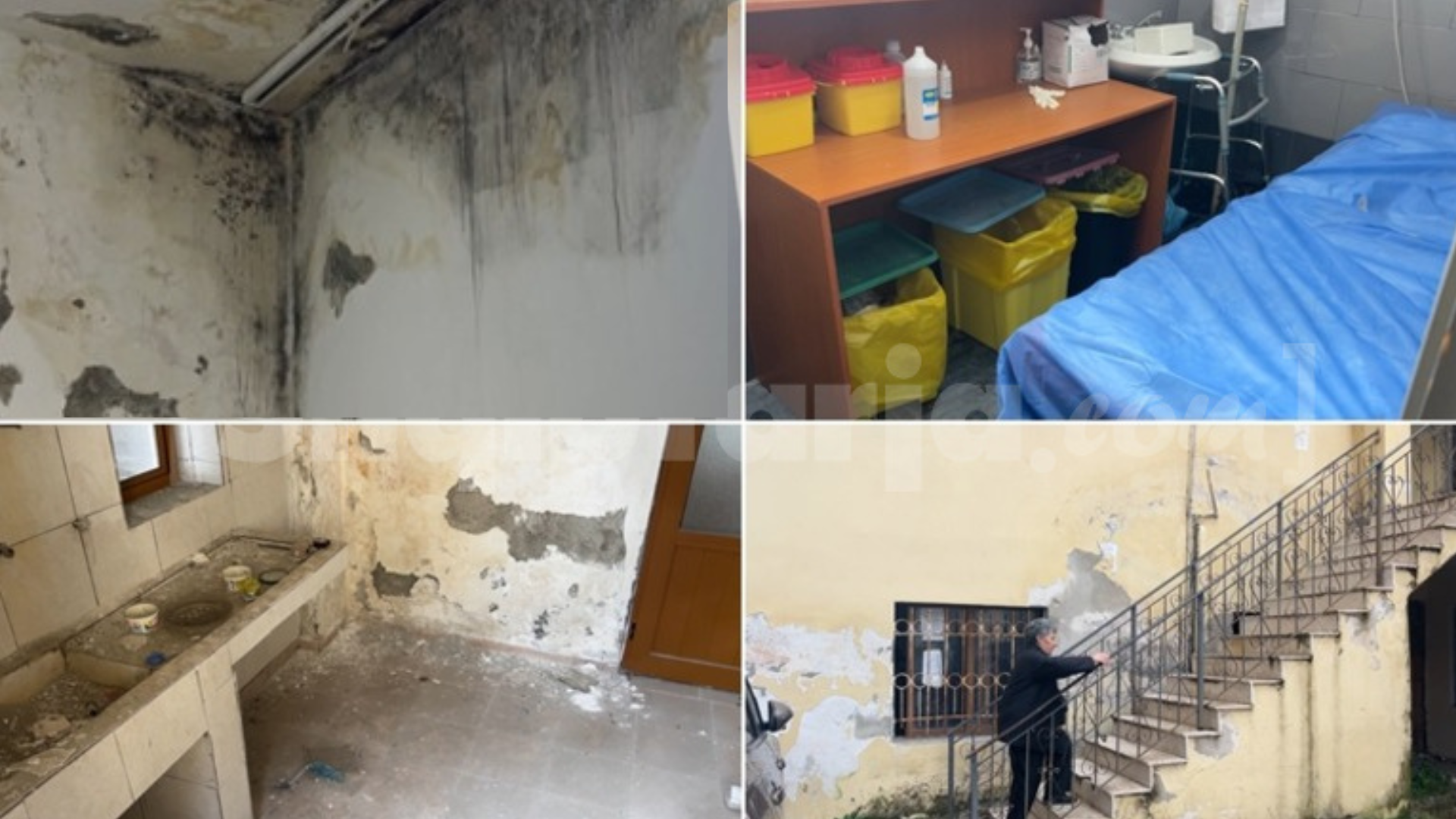 Mes lagështirës e mykut, qendra shëndetësore Nr.2 në Fier me kushte minimale higjiene! Kërkohet ndërhyrje urgjente 17 ok 53