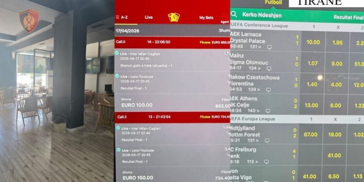 Lojëra fati në lokalin në Tiranë, në pranga pronari dhe kamarieri