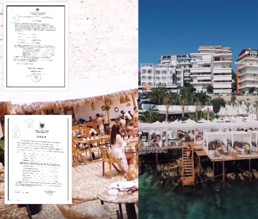 Dokumentet/ U shkri Komisariati i Sarandës dhe përfundoi në pranga shefi i policisë, beach bari ishte pajisur me leje nga KKT një vit më parë. Trualli në pronësi të emigrantes, miratimi nga Bashkia që në ‘99