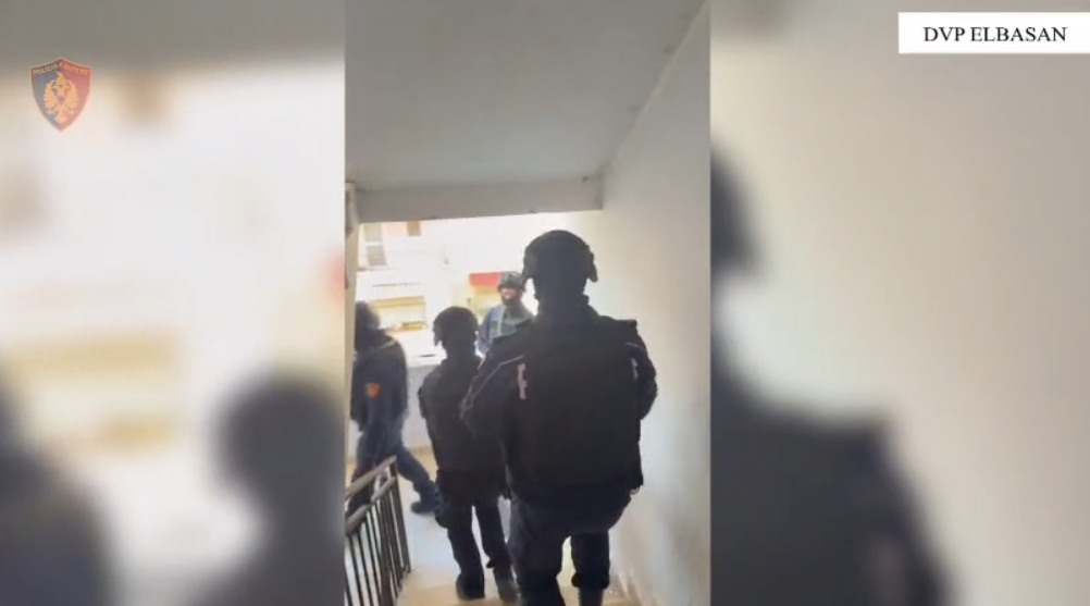 Detaje dhe pamje nga operacioni antidrogë në Elbasan, 16 të ndaluar dhe 9 kg kanabis të sekuestruara