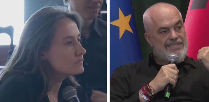 Rama i ndërpret fjalën dhe debaton me gazetaren e huaj: Nuk më intereson çfarë keni dëgjuar në rrugë! Po flisni me mua!