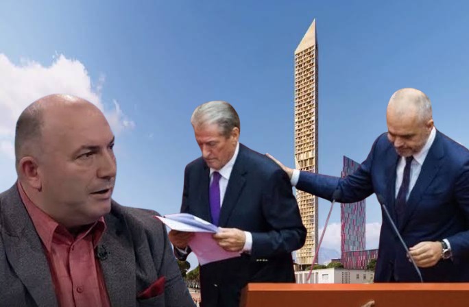 Akuzat e forta të Azgan Haklajt: Rama dhe Berisha, bashkë për interesat e kullave. Protestuesit janë rreshtuar në krah të SPAK! 2 Azgan Haklaj Rama Berisha kulla
