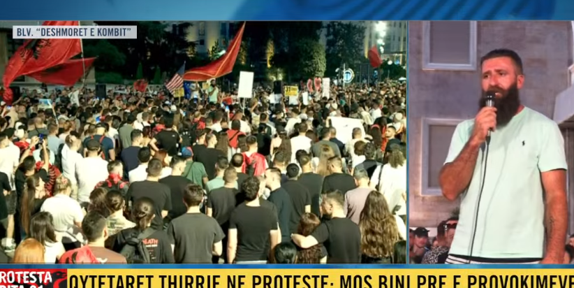 “Shqiptari i përulet vetëm Zotit të madh, nënës që i ka bërë kokën dhe flamurit”/ Ishte mes personave të shoqëruar në polici, Shkëlzen Bushi: Rama nuk do protestë paqësore! 13 Capture 116