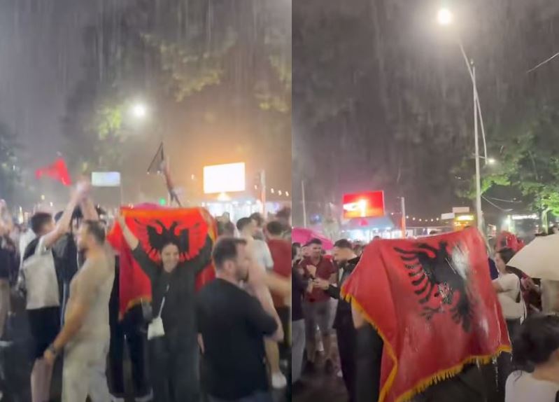 VIDEOLAJM/ Prej 12 ditësh kërkojnë revolucion dhe dorëheqjen e Ramës, marshimin e të rinjve nëpër Tiranë nuk e ndal as shiu, “veshin” rrugët kuq e zi 7 Capture 67