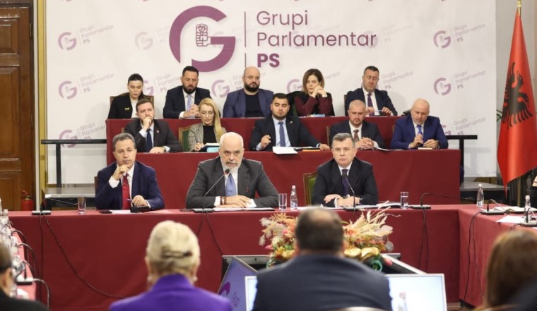 Edi Rama mbledhje grupi PS