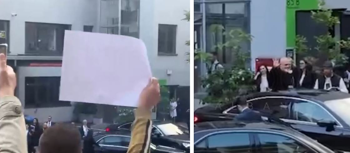 VIDEOLAJM/ Ramës i ndodh e papritura, protestuesit shqiptarë i zënë “pritë”, thirrje kundër tij në Berlin: Jep dorëheqjen sa më parë! 9 a668cc4a 0803 4c24 a0b8 b57cb23f0e77