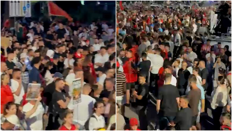 Pjesëmarrje masive, Bulevardi plot. Qytetarët thirrje në kor: Rama jepe dorëheqjen! 10 collage 19