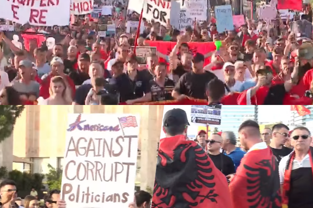 “Piktor, po të del boja”/ Zëri ndryshe i protestës, pankartat-meme që “pushtuan” mbrëmë sheshin, qytetarët kërkojnë largimin e Ramës: Pas orës 18:00, popullit “mos i fol” 2 quku